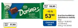 Tesco Kraš Dorina Mléčná čokoláda se sladidly nabídka
