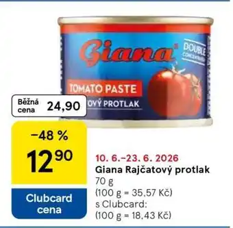 Tesco Giana Rajčatový protlak nabídka