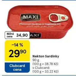 Tesco Nekton Sardinky nabídka