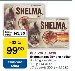 Tesco Shelma kapsičky pro kočky nabídka