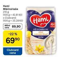 Tesco Hami Mléčná kaše nabídka