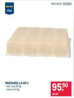 Makro Mozzarella 40 % nabídka