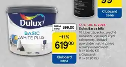 Tesco Dulux Barva bílá nabídka