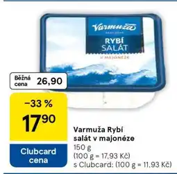 Tesco Varmuža Rybí salát v majonéze nabídka
