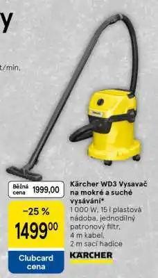 Tesco Kärcher WD3 Vysavač na mokré a suché vysávání nabídka