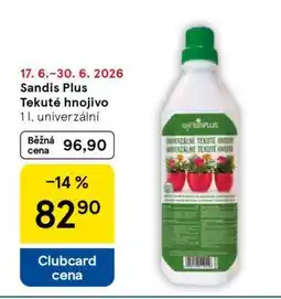 Tesco Sandis Plus Tekuté hnojivo nabídka