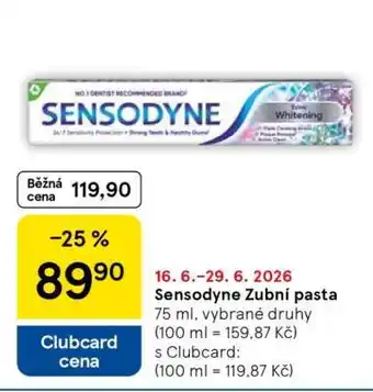 Tesco Sensodyne zubní pasta nabídka