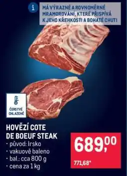 Makro HOVĚZÍ COTE DE BOEUF STEAK nabídka
