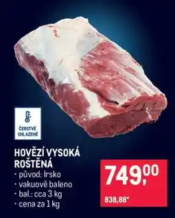 Makro Hovězí vysoká roštěná nabídka