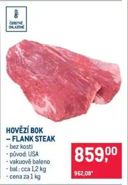 Makro HOVĚZÍ BOK – FLANK STEAK nabídka