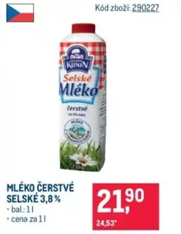 Makro Mléko čerstvé selské 3,8% nabídka