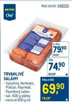 Makro Trvanlivé salámy nabídka