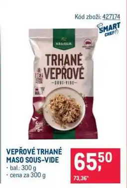 Makro Vepřové trhané maso sous-vide nabídka
