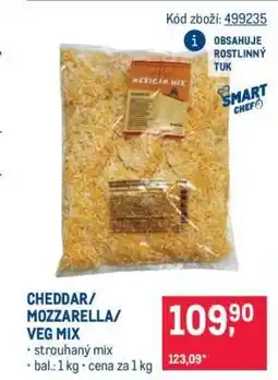 Makro CHEDDAR/ MOZZARELLA/ VEG MIX nabídka