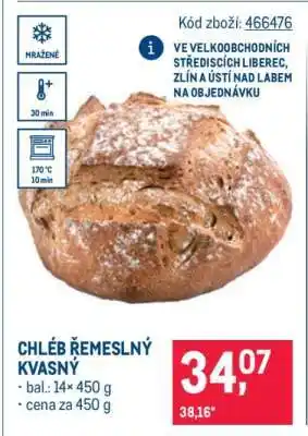 Makro CHLÉB ŘEMESLNÝ KVASNÝ nabídka