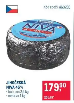Makro Jihočeská niva 45% nabídka