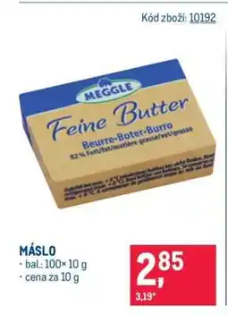 Makro Máslo nabídka
