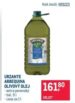 Makro URZANTE ARBEQUINA OLIVOVÝ OLEJ nabídka