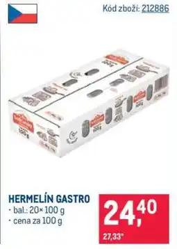 Makro Hermelín gastro nabídka