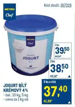 Makro JOGURT BÍLÝ KRÉMOVÝ 4 % nabídka