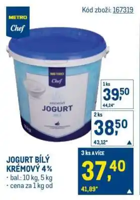 Makro JOGURT BÍLÝ KRÉMOVÝ 4 % nabídka