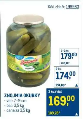 Makro Znojmia Okurky nabídka