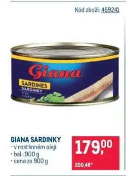 Makro Giana Sardinky nabídka
