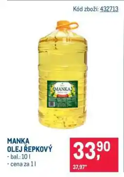 Makro Manka olej řepkový nabídka
