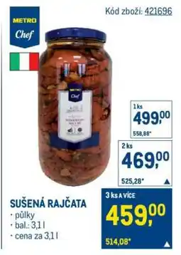 Makro Sušená rajčata nabídka