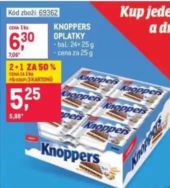 Makro Knoppers oplatky nabídka