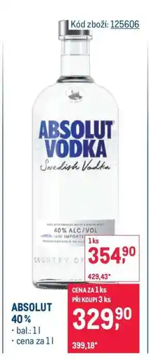 Makro Absolut 40 % nabídka