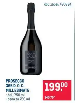 Makro PROSECCO 365 D.O.C. MILLESIMATE nabídka