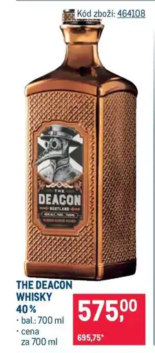 Makro THE DEACON WHISKY 40 % nabídka