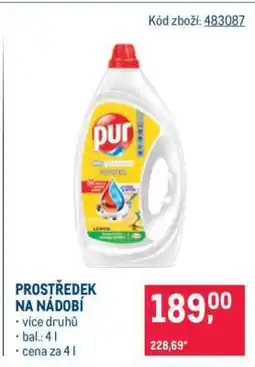 Makro Prostředek na nádobí nabídka