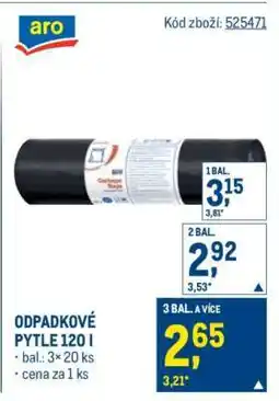 Makro ODPADKOVÉ PYTLE 120 l nabídka