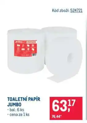 Makro TOALETNÍ PAPÍR JUMBO nabídka