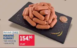 Makro Moravské klobásky nabídka