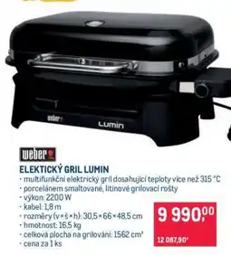 Makro ELEKTRICKÝ GRIL LUMIN nabídka