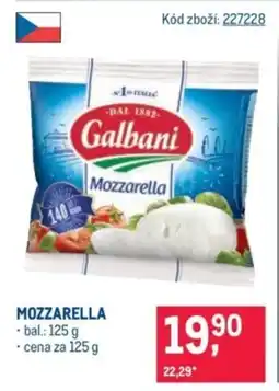 Makro Mozzarella nabídka