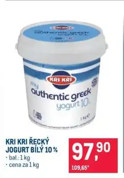 Makro Kri Kri řecký jogurt bílý 10 % nabídka
