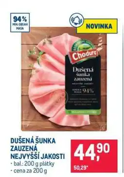 Makro DUŠENÁ ŠUNKA ZAUZENÁ NEJVYŠŠÍ JAKOSTI nabídka
