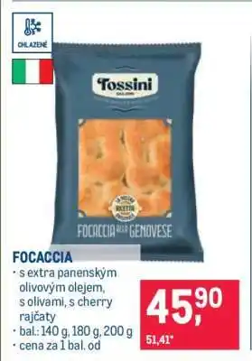 Makro Focaccia nabídka