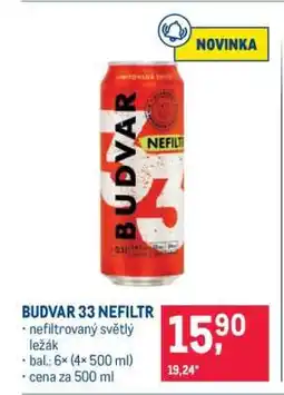 Makro BUDVAR 33 NEFILTR nabídka