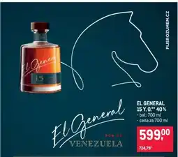 Makro EL GENERAL 15 Y. 0.0% 40% nabídka