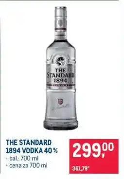 Makro THE STANDARD 1894 VODKA 40 % nabídka
