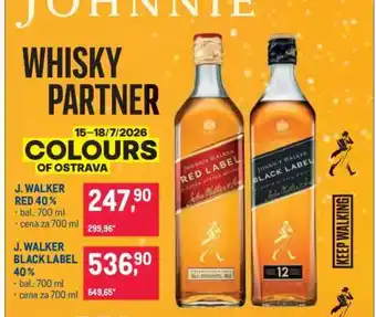 Makro J. WALKER RED 40 % nabídka