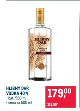 Makro HLIBNY DAR Vodka 40% nabídka