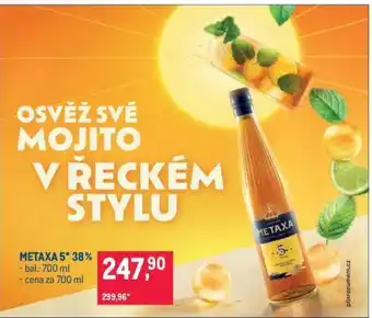 Makro Metaxa 5* 38 % nabídka