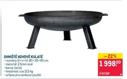 Makro OHNIŠTĚ KOVOVÉ KULATÉ nabídka