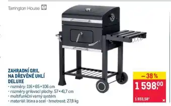 ZAHRADNÍ GRIL NA DŘEVĚNÉ UHLÍ DELUXE
